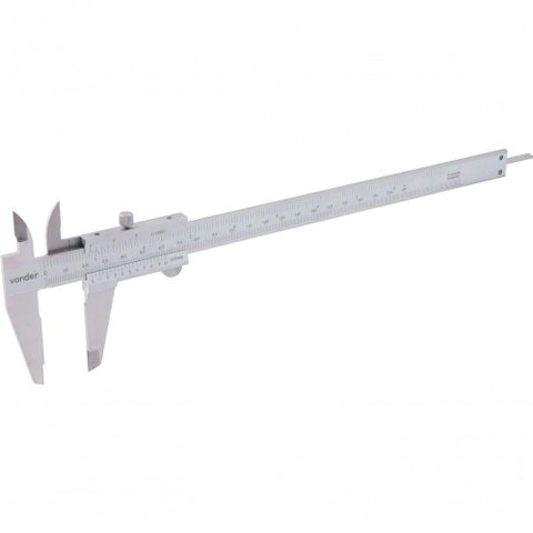 Paquímetro Universal 200mm 0,05mm Aço Inox Pa205 - Vonder