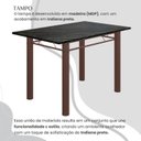 Ver imagem 4 de Conjunto Sala de Jantar Bahia Mesa Tubo 140x75cm Tampo Madeira Indiano com 6 Cadeiras