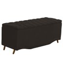 Ver imagem 4 de Calçadeira Baú King Size Estofada Maitê Veludo Marrom