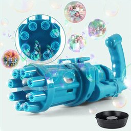 Máquina Elétrica Tiktok Lança Bolhas Azul - 3