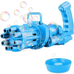 Máquina Elétrica Tiktok Lança Bolhas Azul - 4