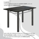 Ver imagem 4 de Conjunto Sala de Jantar Bahia Mesa Tubo 140x75cm Tampo Madeira Indiano com 6 Cadeiras