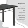 Conjunto Sala de Jantar Bahia Mesa Tubo 140x75cm Tampo Madeira Indiano com 6 Cadeiras - 9