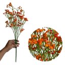Ver imagem 5 de Kit com 7 Galhos Mosquitinho Artificial Laranja para Arranjos Decorativos