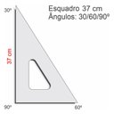 Ver mais imagens de Esquadro Arquitetura Engenharia 30/60/90 Profissional 37 cm