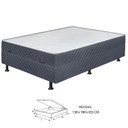 Ver imagem 4 de Cama Box Casal Conjugada c/ Baú 138x188 Udine Cinza