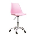 Ver imagem 3 de Cadeira Office com Rodizio Giratória Saarinen - Rosa + E-book