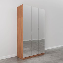 Guarda Roupas Modulado com Espelho 3 Portas com Cabideiro Hera CabeCasa MadeiraMadeira - 10