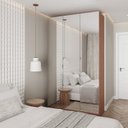 Ver imagem 2 de Guarda Roupas Modulado com Espelho 3 Portas com Cabideiro Hera CabeCasa MadeiraOriginals