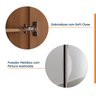Guarda Roupas Modulado com Espelho 3 Portas com Cabideiro Hera CabeCasa MadeiraOriginals - 5