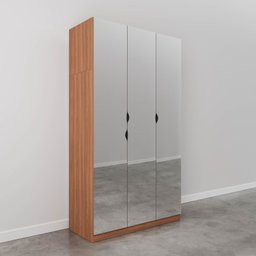 Guarda Roupas Modulado com Espelho 3 Portas com Cabideiro Hera CabeCasa MadeiraMadeira - 10
