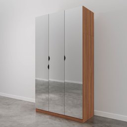 Guarda Roupas Modulado com Espelho 3 Portas com Cabideiro Hera CabeCasa MadeiraMadeira - 12