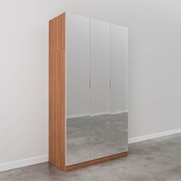 Guarda Roupas Modulado com Espelho 3 Portas com Cabideiro Hera CabeCasa MadeiraMadeira - 10
