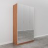 Guarda Roupas Modulado com Espelho 3 Portas com Cabideiro Hera CabeCasa MadeiraOriginals - 10