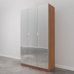 Guarda Roupas Modulado com Espelho 3 Portas com Cabideiro Hera CabeCasa MadeiraMadeira - 12