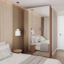 Ver imagem 2 de Guarda Roupas Modulado com Espelho 3 Portas com Cabideiro Hera CabeCasa MadeiraOriginals