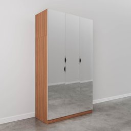 Guarda Roupas Modulado com Espelho 3 Portas com Cabideiro Hera CabeCasa MadeiraMadeira - 10