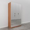 Guarda Roupas Modulado com Espelho 3 Portas com Cabideiro Hera CabeCasa MadeiraOriginals - 10