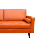 Ver imagem 5 de Sofá 3 Lugares Stela 190cm Couro Marrom - Sallar Home