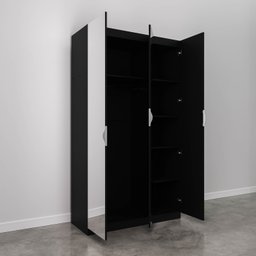 Guarda Roupas Modulado com Espelho 3 Portas com Cabideiro Hera CabeCasa MadeiraMadeira - 11