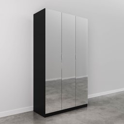 Guarda Roupas Modulado com Espelho 3 Portas com Cabideiro Hera CabeCasa MadeiraMadeira - 10