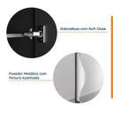 Ver imagem 5 de Guarda Roupas Modulado com Espelho 3 Portas com Cabideiro Hera CabeCasa MadeiraOriginals