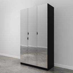 Guarda Roupas Modulado com Espelho 3 Portas com Cabideiro Hera CabeCasa MadeiraMadeira - 12