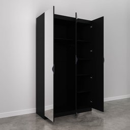 Guarda Roupas Modulado com Espelho 3 Portas com Cabideiro Hera CabeCasa MadeiraMadeira - 11