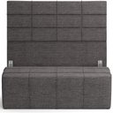 Ver imagem 1 de Kit Cabeceira Cama Box Casal 140cm com Calçadeira Roma W01 Linho Cinza Escuro - Lyam Lyam Decor