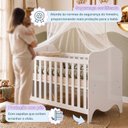 Ver imagem 7 de Berço Mini Cama 132,4x72,5 100% MDF Nuvem Branco