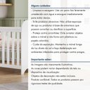 Ver mais imagens de Berço Mini Cama 132,4x72,5 100% MDF Nuvem Branco