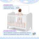 Ver imagem 2 de Berço Mini Cama 132,4x72,5 100% MDF Nuvem Branco