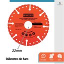 Ver imagem 5 de Disco de Corte Segmentado 125mm Multiuso Furo 22mm Diamantado para Aço Inox, Metal, Cerâmica