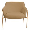 Ver imagem 6 de Kit 02 Poltronas Decorativas Jade Base Aço Ouro Fosco Bouclé Camel - Nexta Casa