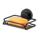 Ver imagem 2 de Suporte Porta Sabonete Ventosa Banheiro Preto Fosco Future