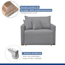 Ver imagem 4 de Poltrona Retrátil e Reclinável 110cm Júlia Linho