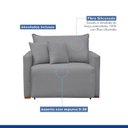 Ver imagem 6 de Poltrona Retrátil e Reclinável 110cm Júlia Linho