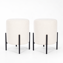 Ver imagem 2 de Kit 02 Puff Siena Decorativo Redondo Puffe Sala Quarto