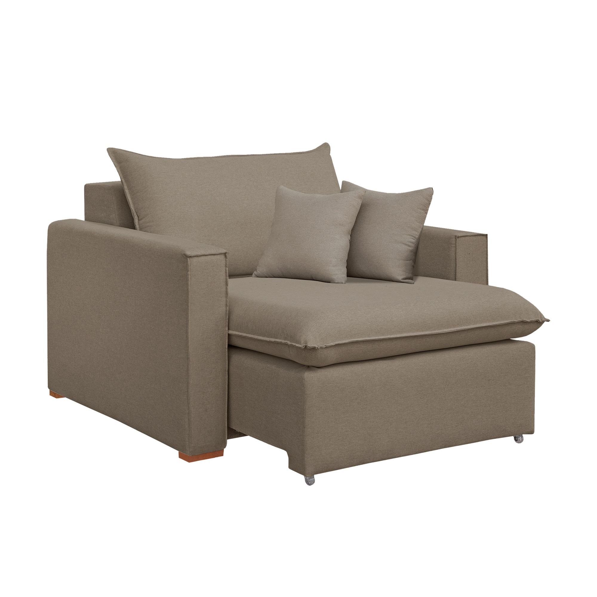 Poltrona Retrátil 100cm Barcelona Veludo   - 7