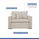 Ver imagem 2 de Poltrona Retrátil 100cm Barcelona Veludo