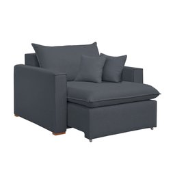 Poltrona Retrátil 100cm Barcelona Veludo  - 7