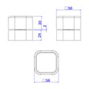 Ver imagem 2 de Acabamento para Registro de Pressão Deca You 4916.BL105.PQ.MT Quadrado 1/2" e 3/4" Black Matte