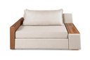 Ver imagem 3 de Sofá Cama Retrátil Panamá Casal Chenile Luxo Creme