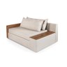 Sofá Cama Retrátil Panamá Casal Chenile Luxo Creme - 2