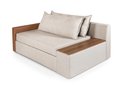 Ver imagem 2 de Sofá Cama Retrátil Panamá Casal Chenile Luxo Creme