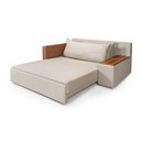 Ver imagem 5 de Sofá Cama Retrátil Panamá Casal Chenile Luxo Creme