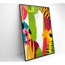 Ver imagem 5 de Quadro Pintura Aquarela Tropical 1 60x40 Cm Vidro Impresso