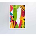 Ver imagem 3 de Quadro Pintura Aquarela Tropical 1 60x40 Cm Vidro Impresso