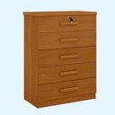 Ver imagem 2 de Cômoda Solteiro 5 Gavetas Ipanema 100% Mdf D Doro Móveis Cinamomo