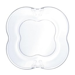 Conjunto 4 Pratos Para Sobremesa De Vidro Butterfly 17Cm - 1